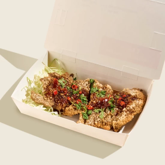 Sweet spicy chicken cutlet